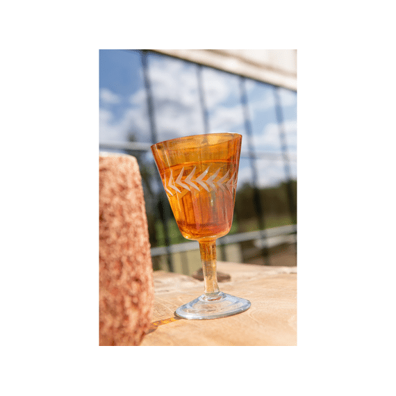 J-Line Drinkglas Op Voet Geel Assortiment Prijs Per Stuk