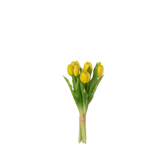 J-Line Kunstplant Boeket Tulpen Geel