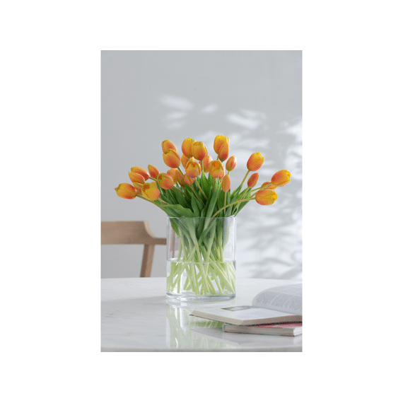 J-Line Kunstplant Boeket Tulpen Oranje