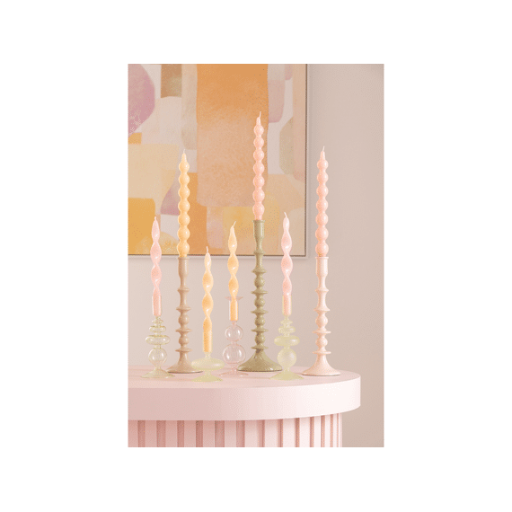 J-Line Kaarsenhouder Mat Glas Assortiment 8X12Cm Prijs Per Stuk