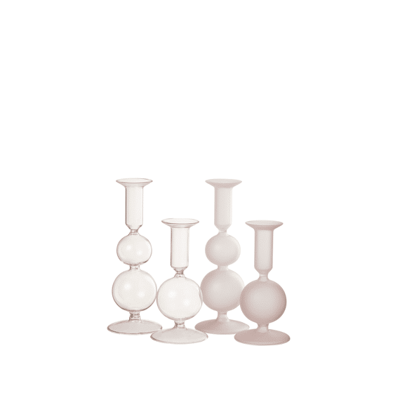 J-Line Kaarsenhouder Glas Assortiment 8X21Cm Prijs Per Stuk