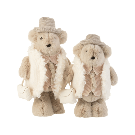 J-Line Decoratie Figuur Beer Beige Large 25X19X46Cm