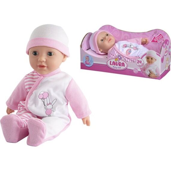 Laura Babypop Met Praatfunctie En Met Slaapoogjes 30Cm