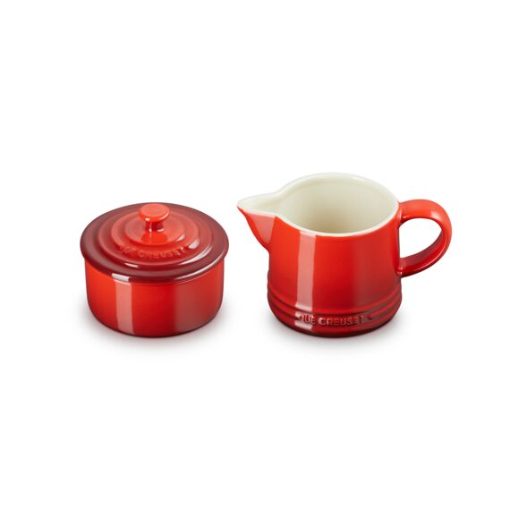 Le Creuset Melk En Suikerset Rond Signature Collection Sw 0.3L/0.25L Cerise
