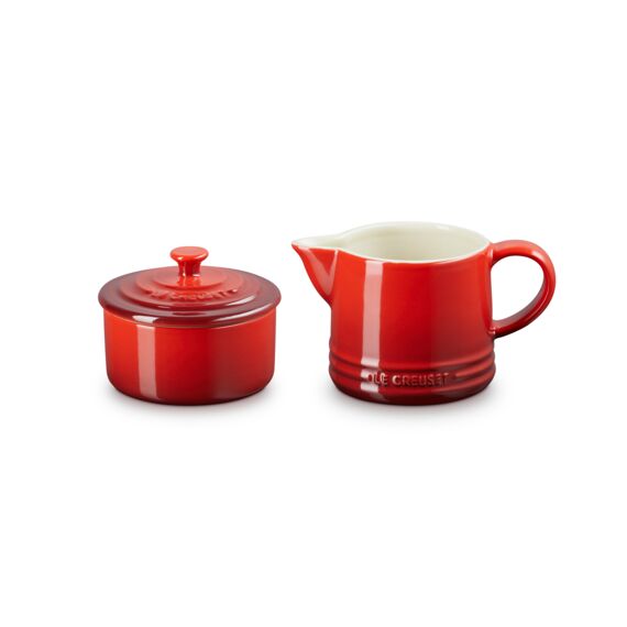 Le Creuset Melk En Suikerset Rond Signature Collection Sw 0.3L/0.25L Cerise