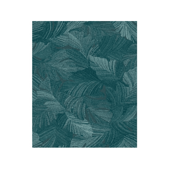 Vliesbehang Attitude- Charming Leaves Petrol