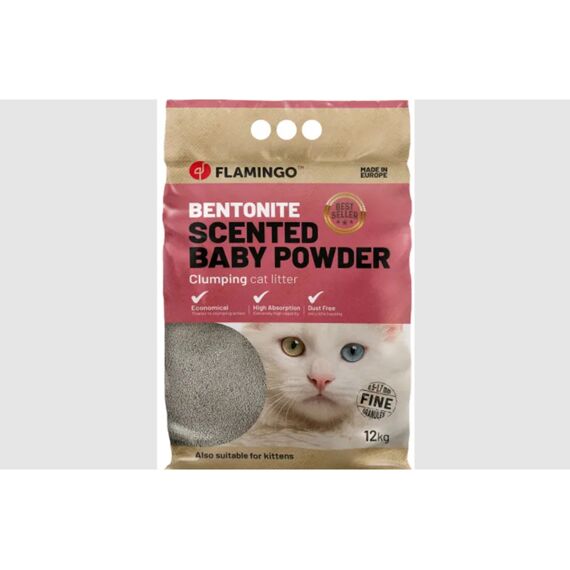 Kattenbakvulling Bentoniet Eur Babypoeder Fijn 12Kg