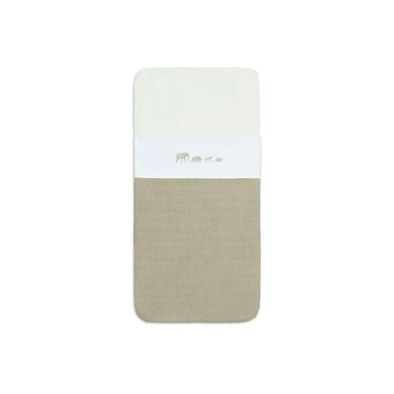 Jollein Laken Wieg 75X100Cm Animals Olive Green