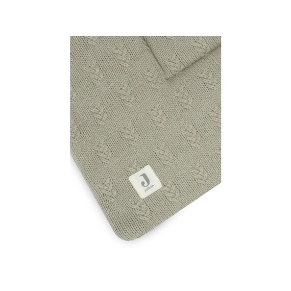Jollein Parkligger 75X95Cm Grain Knit Olive Green