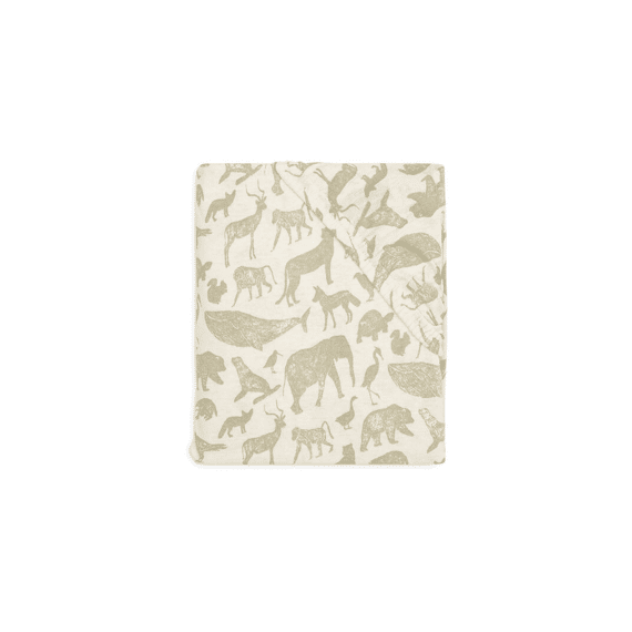 Jollein Hoeslaken Jersey 40/50X80/90Cm Animals Olive Green