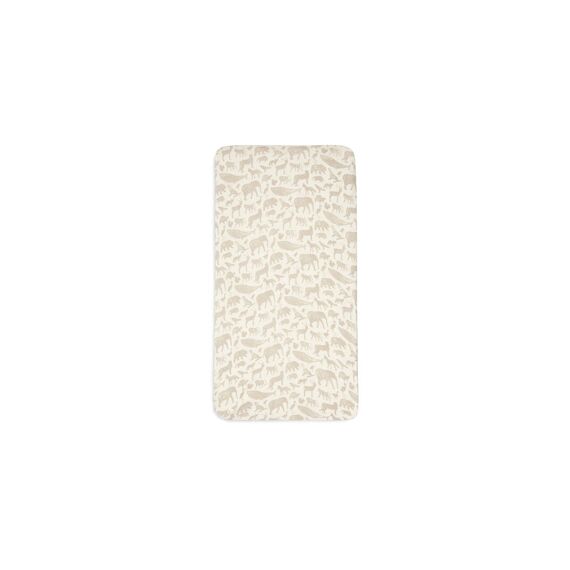 Jollein Hoeslaken Jersey 40/50X80/90Cm Animals Nougat