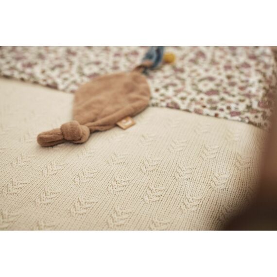 Jollein Deken Wieg 75X100Cm Grain Knit Oatmeal