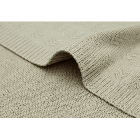 Jollein Deken Wieg 75X100Cm Grain Knit Olive Green