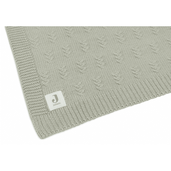 Jollein Deken Wieg 75X100Cm Grain Knit Olive Green