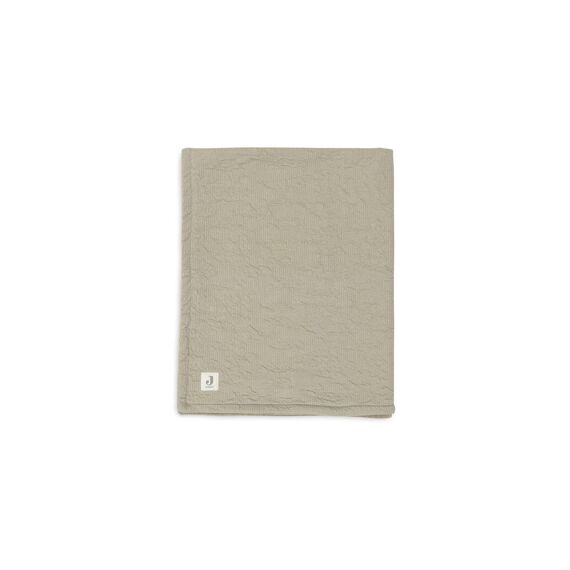 Jollein Deken Wieg 75X100Cm Soft Waves Olive Green/Velvet