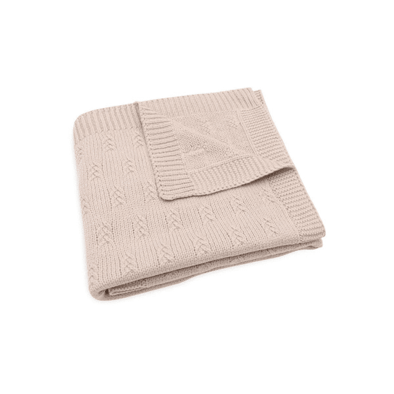 Jollein Deken Wieg 75X100Cm Grain Knit Wild Rose