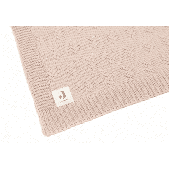 Jollein Deken Wieg 75X100Cm Grain Knit Wild Rose