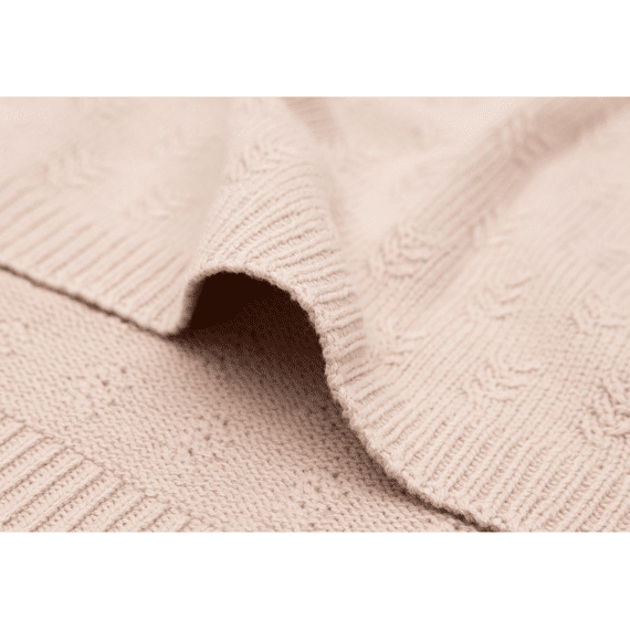 Jollein Deken Wieg 75X100Cm Grain Knit Wild Rose
