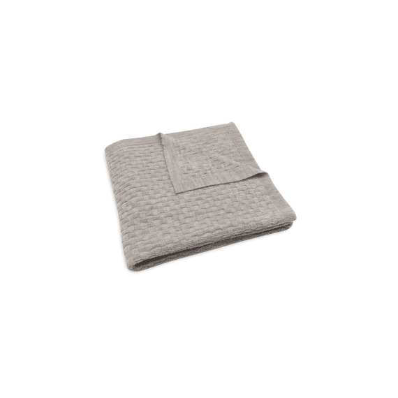 Jollein Deken Wieg 75X100Cm Weave Knit Merino Wool Funghi