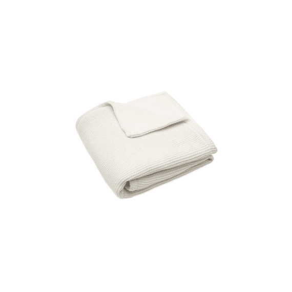 Jollein Deken Wieg 75X100Cm Basic Knit Ivory/Coral Fleece