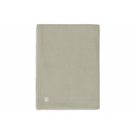 Jollein Deken Wieg 75X100Cm Grain Knit Olive Green/Velvet