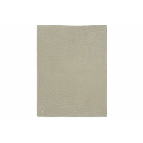 Jollein Deken Wieg 75X100Cm Basic Knit Olive Green/Fleece