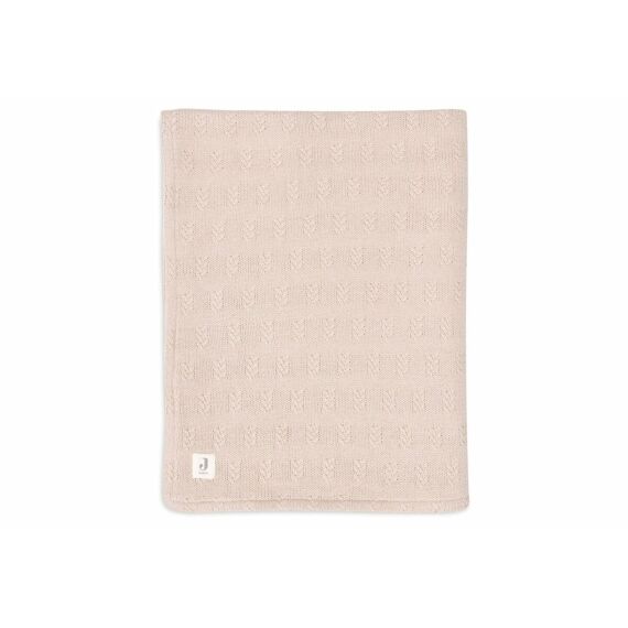 Jollein Deken Wieg 75X100Cm Grain Knit Wild Rose/Velvet