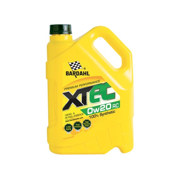 Bardahl XTEC 0W20 RC 5L motorolie