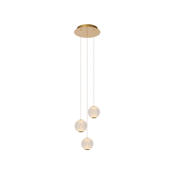 Lucide Cintra Hanglamp Led Dimbaar 4,7W 2700K Transparant Ø25Cm