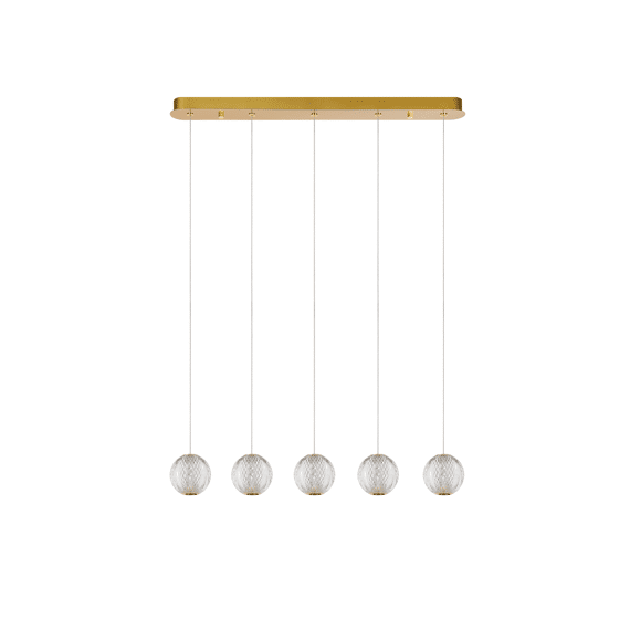 Lucide Cintra Hanglamp Led Dimbaar 5X4,7W 2700K Transparant