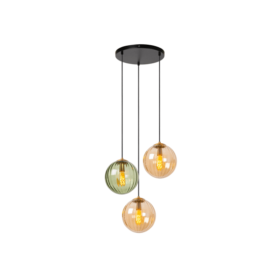 Lucide Monsaraz Hanglamp 3XE27 Groen Ø35Cm