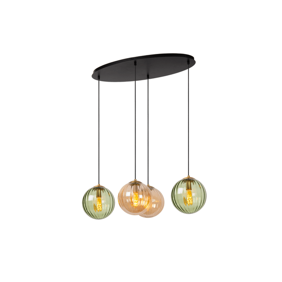 Lucide Monsaraz Hanglamp 4XE27 Groen
