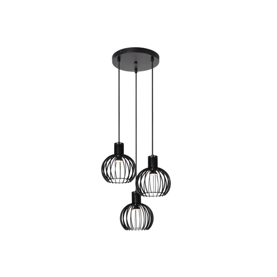 Lucide Mikaela Hanglamp 3XE14 Zwart Ø32Cm