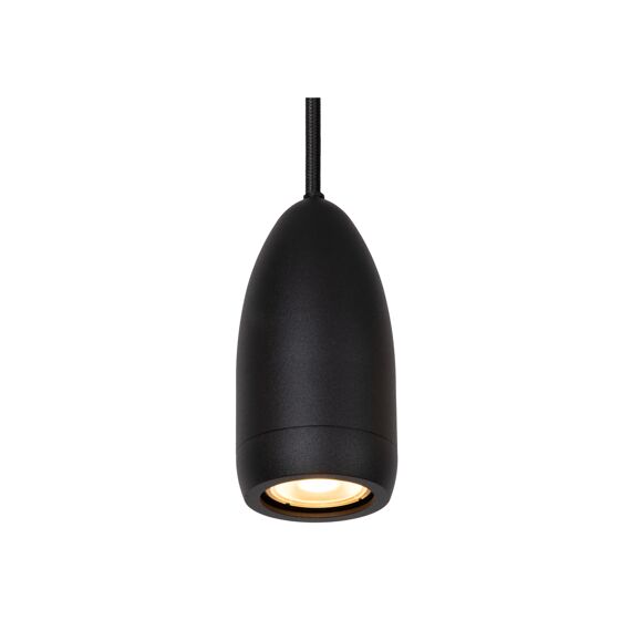 Lucide Evora Hanglamp 1XGU10 Zwart Ø10Cm