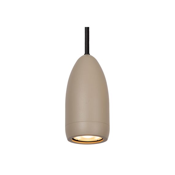 Lucide Evora Hanglamp 1XGU10 Taupe Ø10Cm