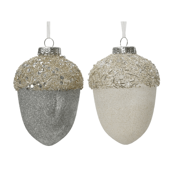 Dennenappel Plastic L10.00-W10.00-H12.50Cm 2 Assortiment Prijs Per Stuk