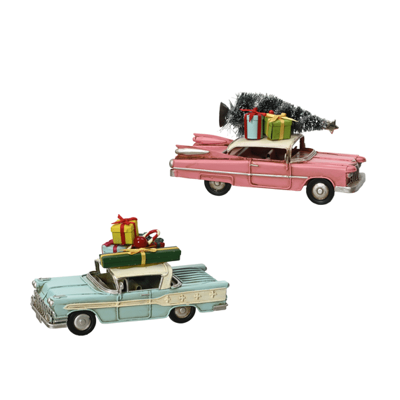 Auto Ijzer Antique Finish L7.00-W16.50-H8.50Cm 2 Assortiment Prijs Per Stuk