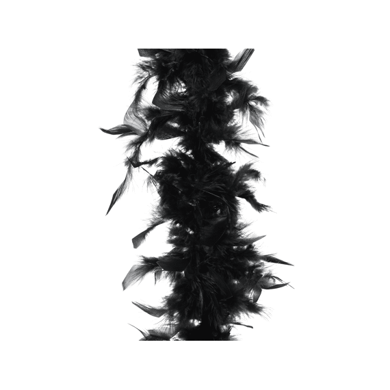 Boa Veer Turkey Feather Dia15.00-L15.00-W15.00-H184.00Cm Zwart