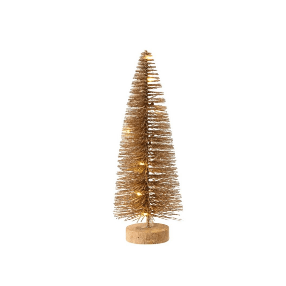 Micro Led Boom Steady Binnen Glitter Dia11.00-H30.00Cm-10L Goud/Warm Wit