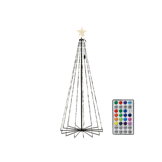 Micro Led Dancing Lights Buiten Dia80.00-H180.00Cm-265L Zwart/Warm Wit/Colour Changing