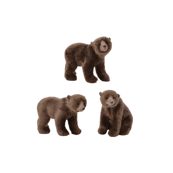 Beer Plastic L16.00-W10.00-H14.00Cm Bruin 3 Assortiment Prijs Per Stuk