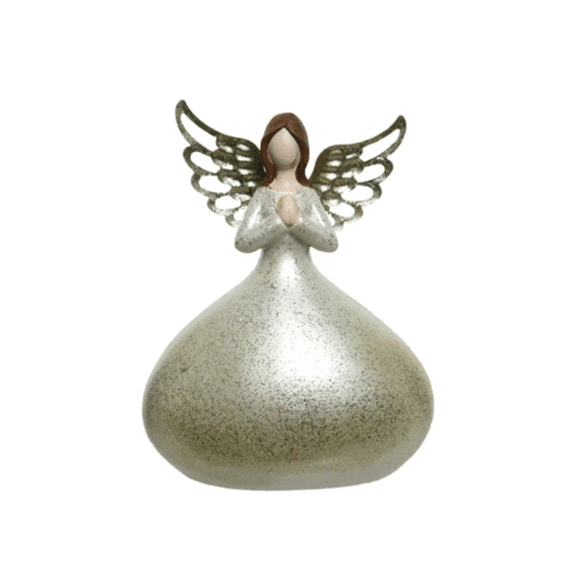 Engel Terracotta Angel Wing L8.50-W13.50-H16.50Cm Wit/Kleur(En)