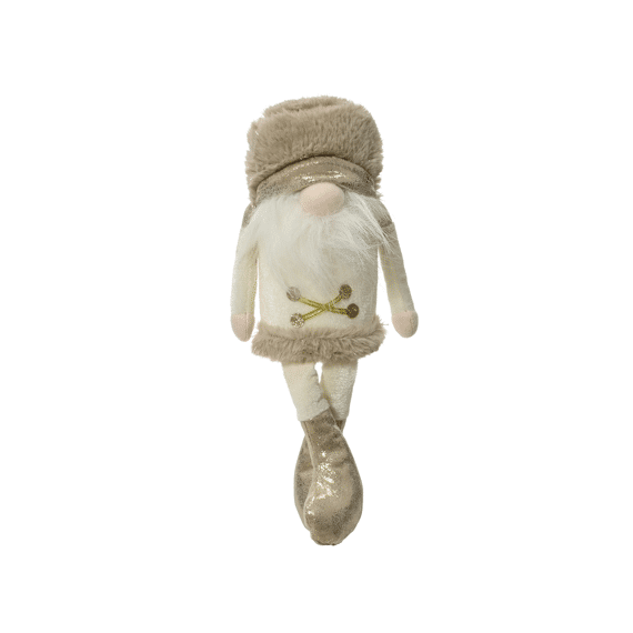 Notenkraker Polyester L13.00-W10.00-H34.00Cm Wit/Goud