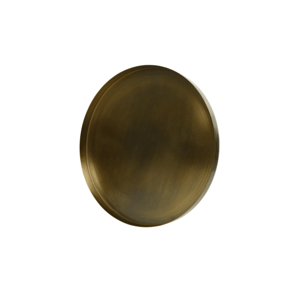 Bord Ijzer Round Dia25.00-H1.00Cm Brons Antiek