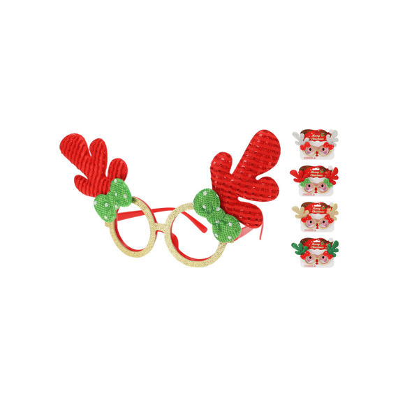 Bril Frame Kerst Rendier 4 Assortiment Prijs Per Stuk