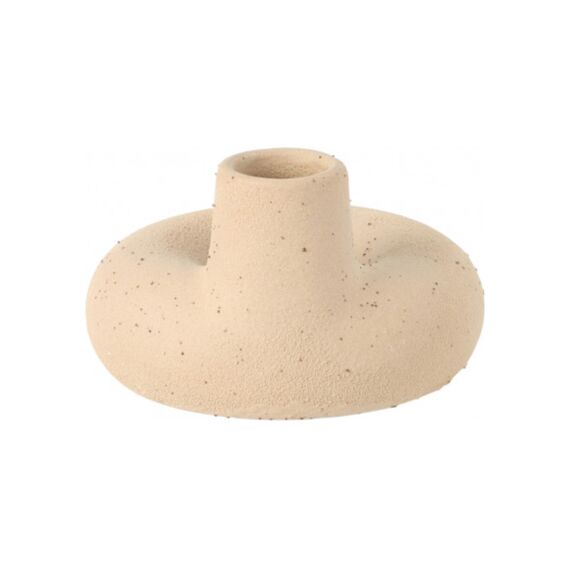 Kandelaar 10X6Cm Donut Creme
