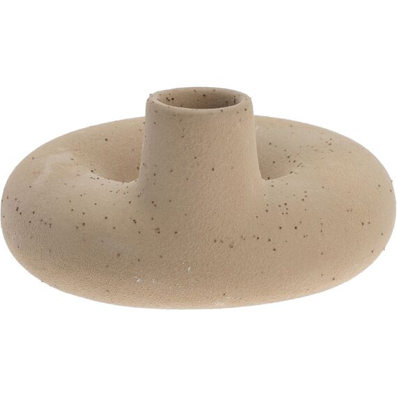 Kandelaar 12X6Cm Donut Creme