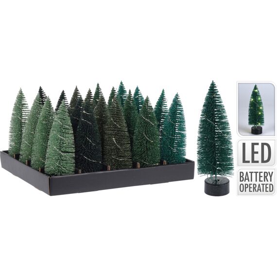 Kerstboom Met Led 17Cm 5 Assortiment Prijs Per Stuk