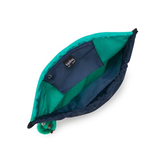 Kipling Zwem- en turnzakje Supertaboo Blue Green Block