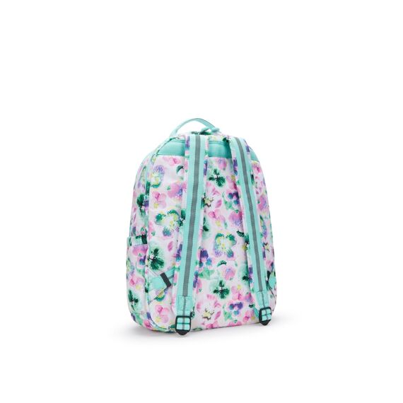 Kipling Rugzak Seoul Lap Aqua Blossom